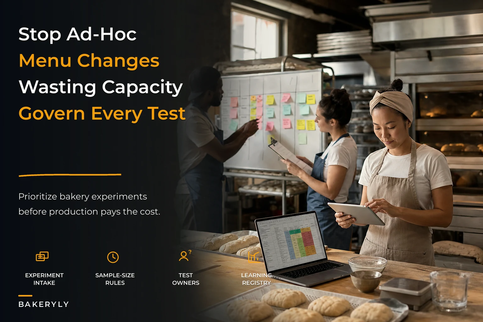 Experiment governance to stop ad‑hoc menu changes wasting capacity