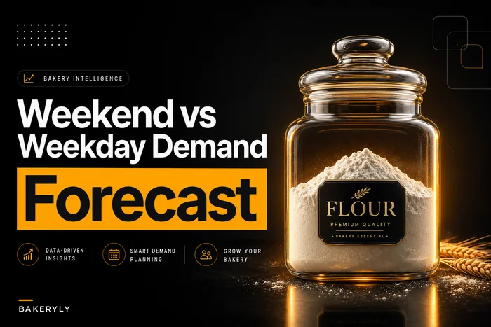 Forecast ingredient demand for weekends vs weekdays: a 6–12 week method for small bakeries