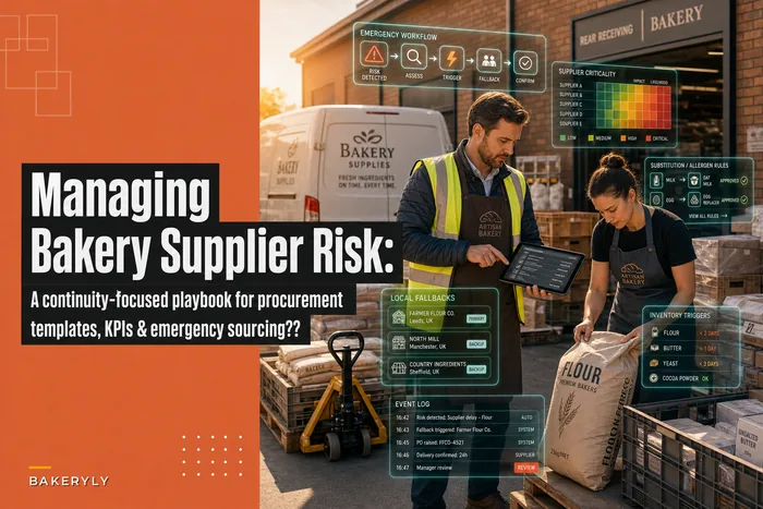 Managing Bakery Supplier Risk: A continuity‑focused guide to diversification, contingency contracts, and emergency sourcing
