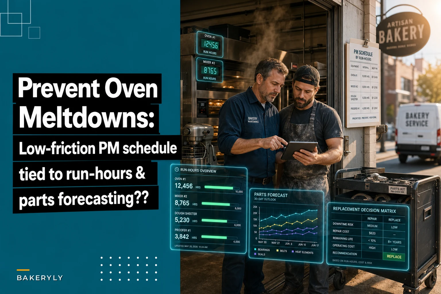 Prevent oven meltdowns: a low‑friction preventative maintenance schedule for small bakeries