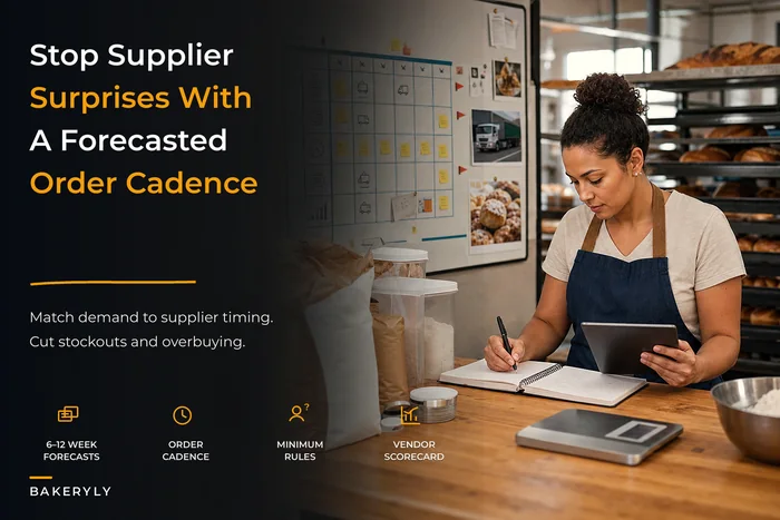 Stop supplier surprises: a procurement system for small bakeries (cadence, minimums & vendor scorecards)
