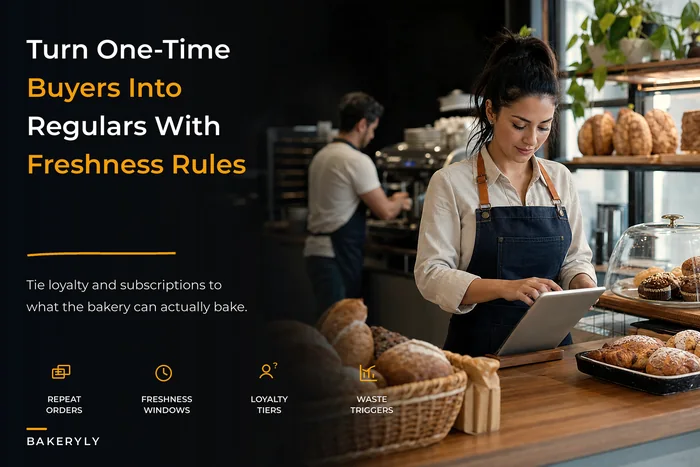 Turn one‑time buyers into regulars: a bakery customer‑retention system that ties loyalty and subscriptions to freshness windows
