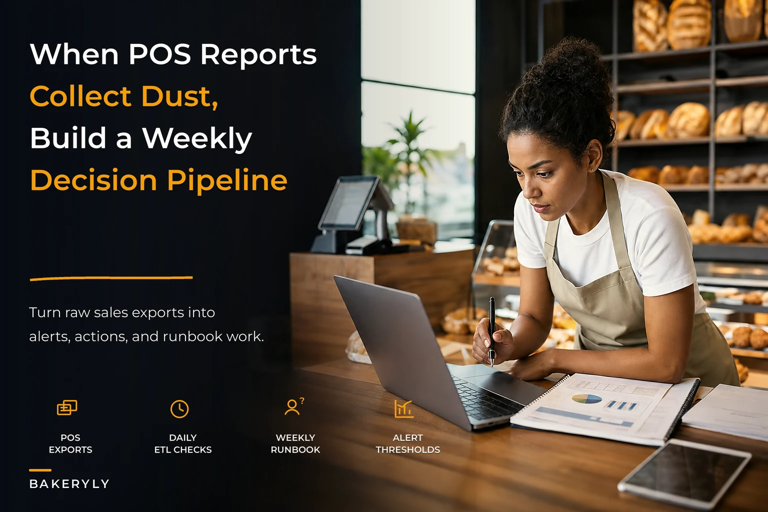 When POS reports collect dust: build a lightweight data pipeline that turns sales into weekly bakery decisions