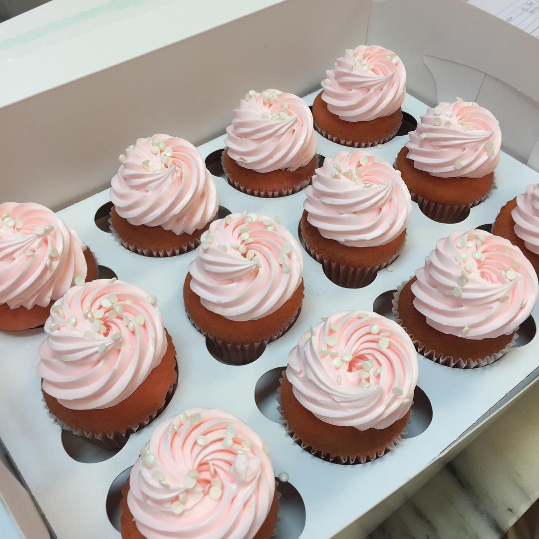 Pink Champagne Cupcakes
