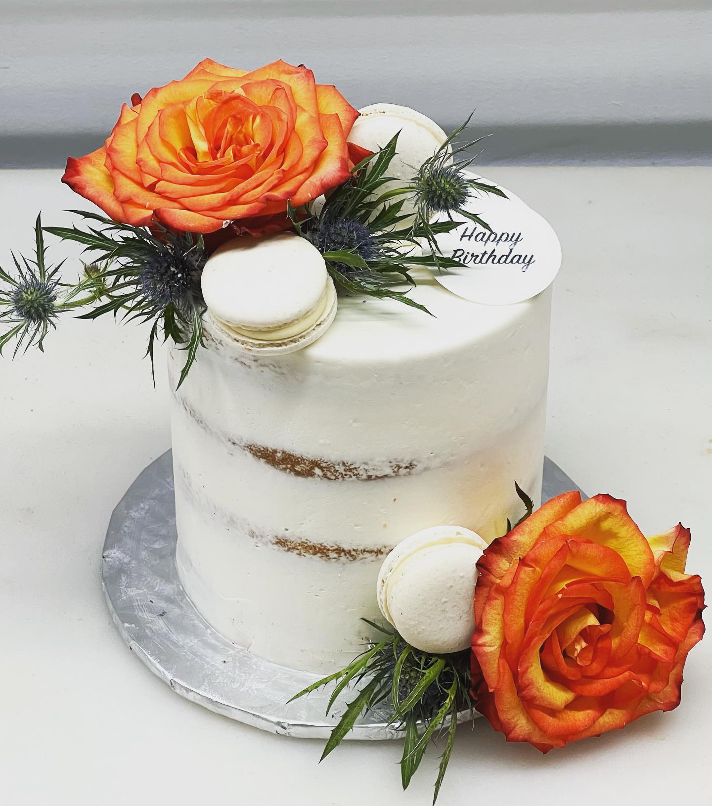 Semi Naked Floral Cake