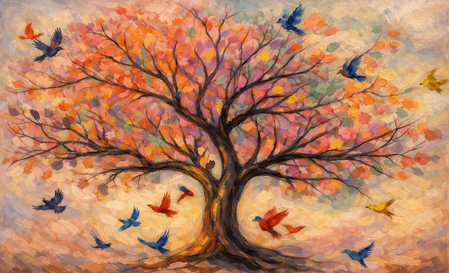 Árbol de Colores Vivos