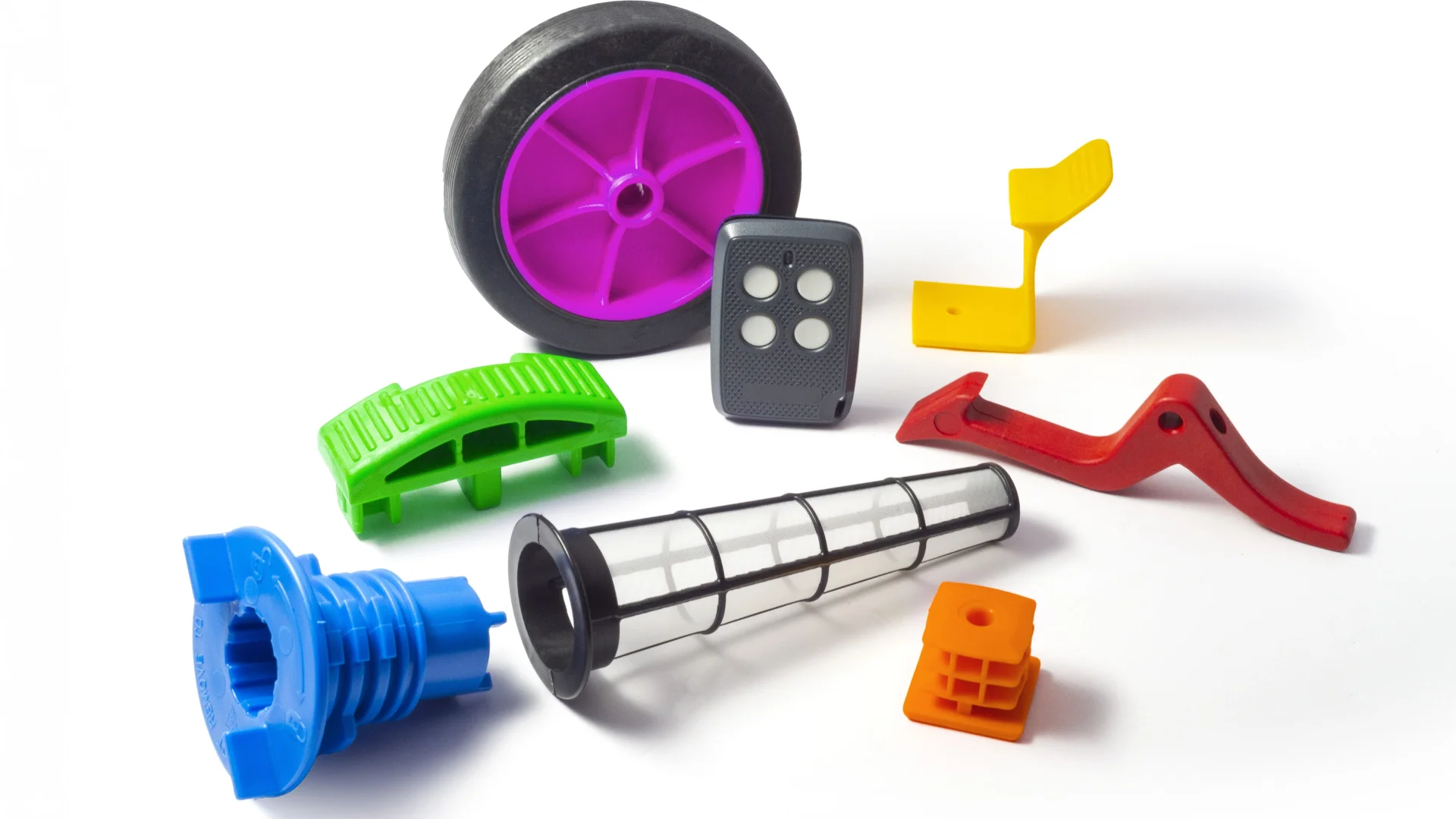 Foto dettagliate di materiali in plastica realizzati da Baldan Plastica