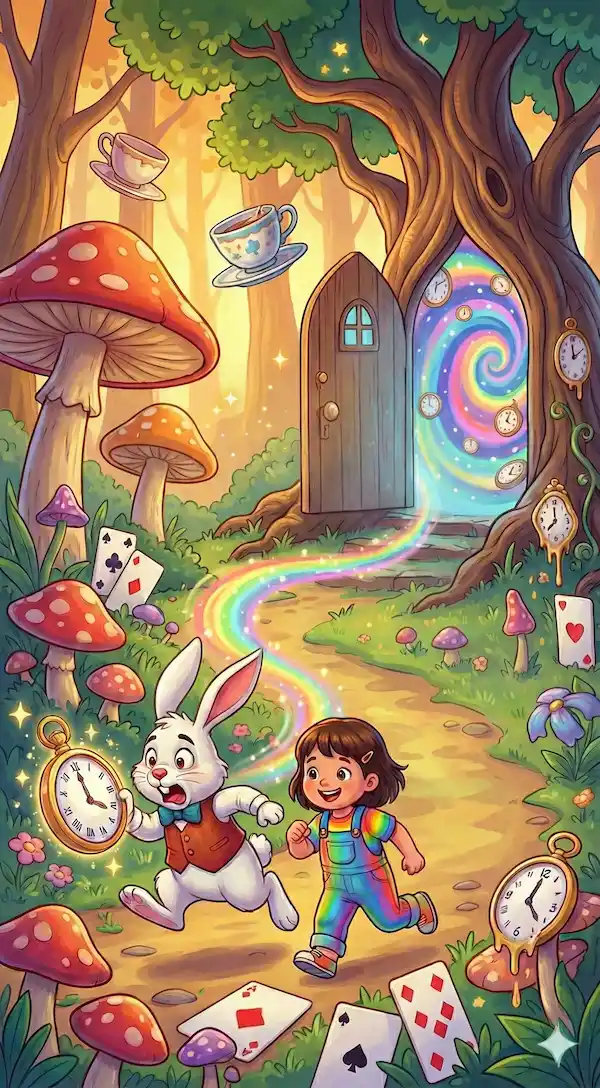 O Chá das Maravilhas e o Coelho Apressado