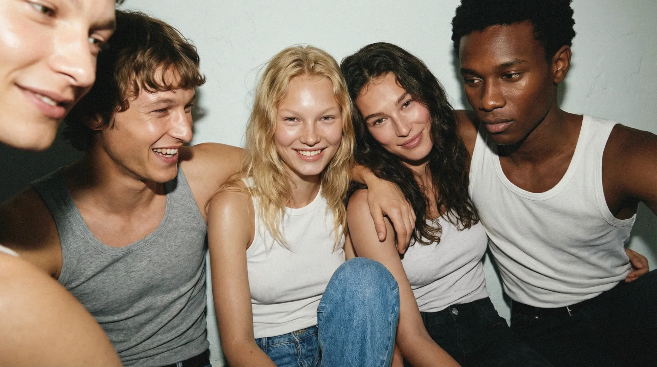 Digital models, intimate group portrait