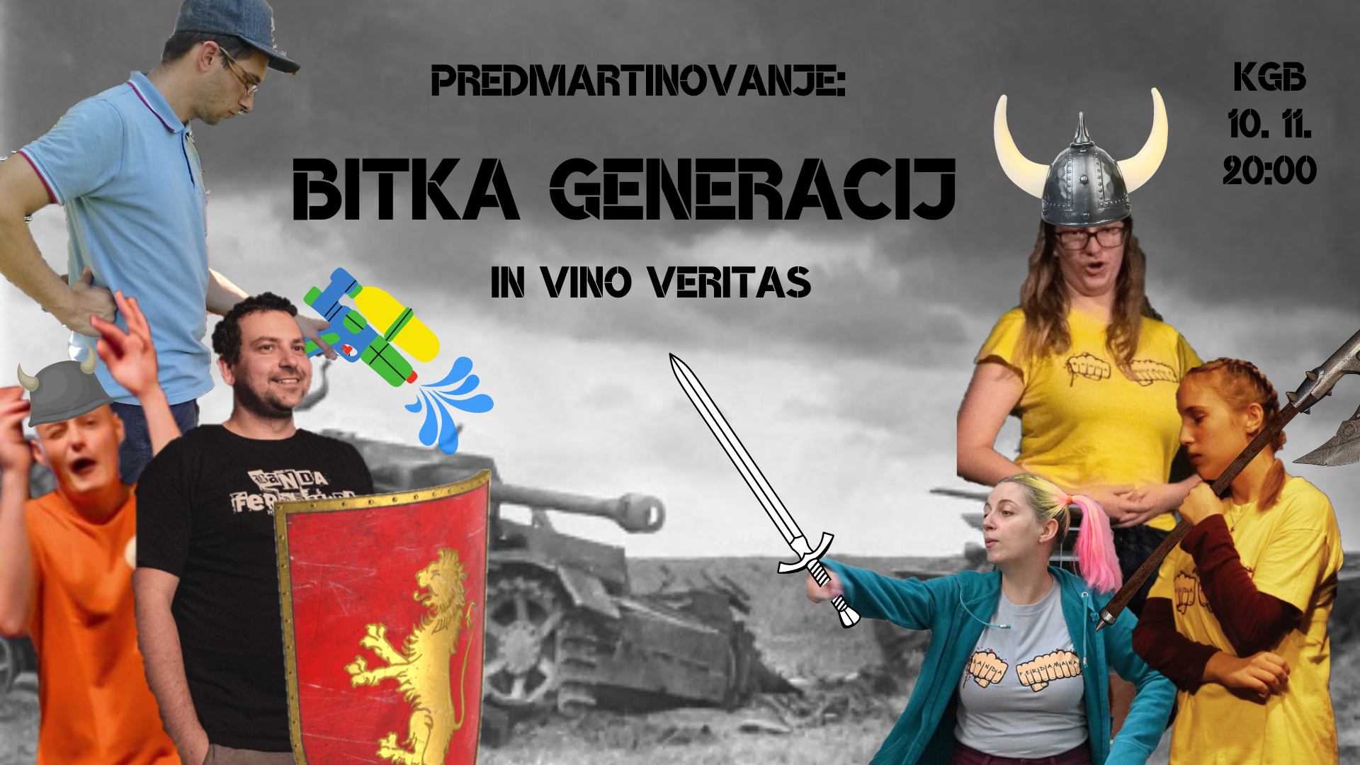 Naslovna slika dogodka: Predmartinovanje: Bitka Generacij In Vino Veritas