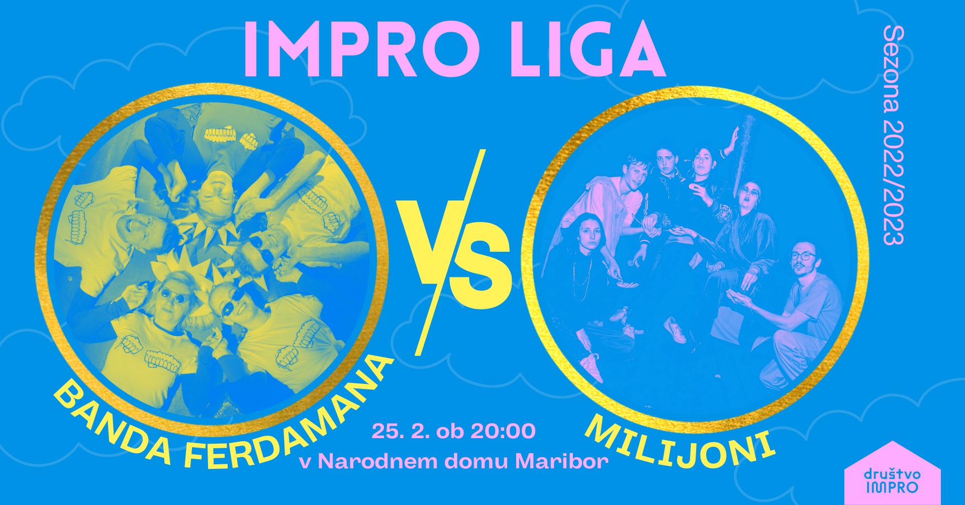 Naslovna slika dogodka: Impro liga: Milijoni vs Banda Ferdamana