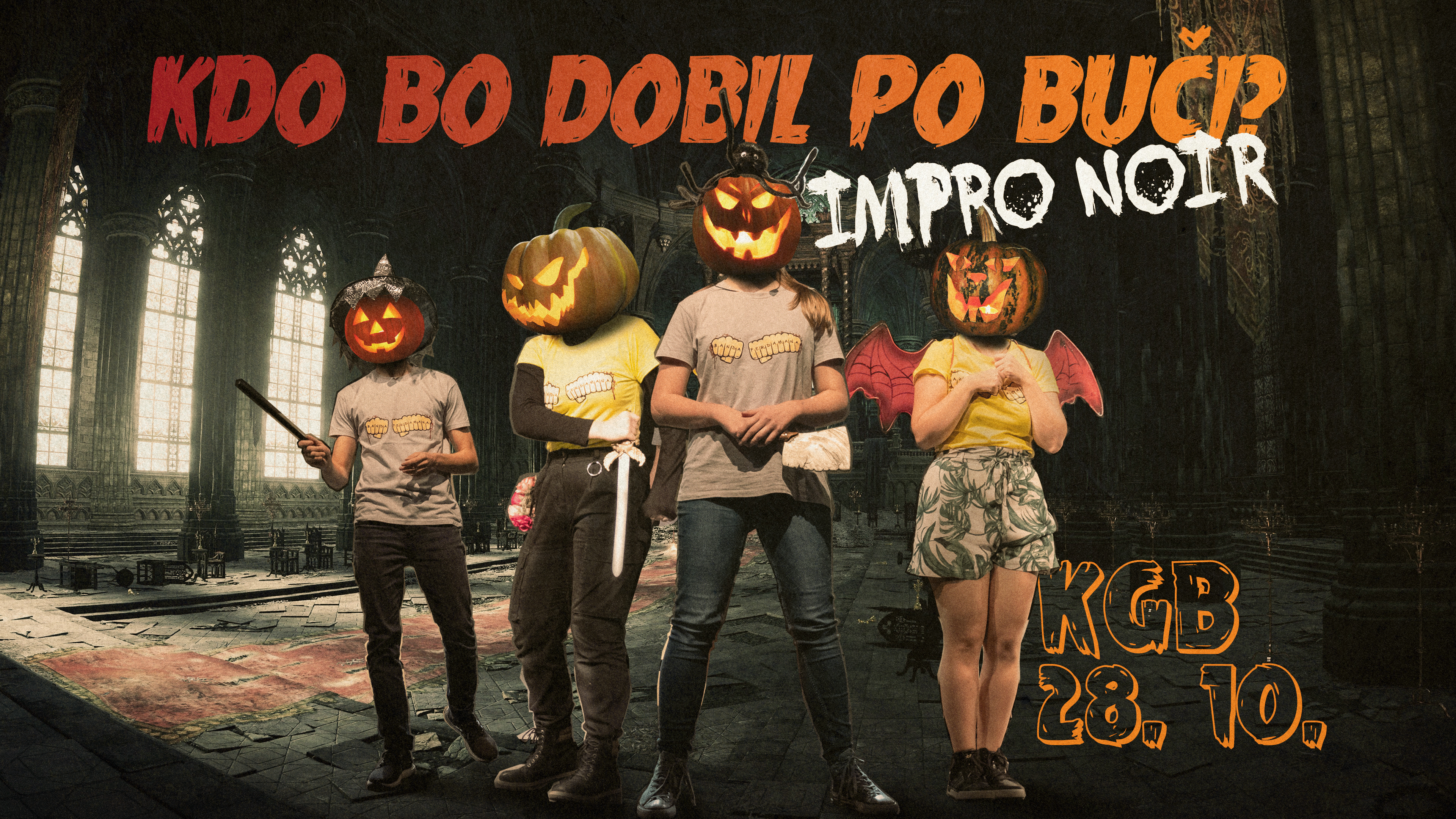 Naslovna slika dogodka: Kdo bo dobil po buči? - impro noir