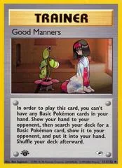 Good Manners [1st Edition] #111