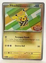 Pikachu Berkemeja Batik #191/SV-P