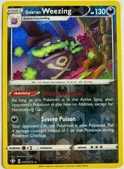 Galarian Weezing [Reverse Holo] #42