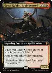 Great Goblin, Foul-Hearted [Extended Art Foil] #105