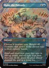 Raise the Palisade [Borderless Foil] #58