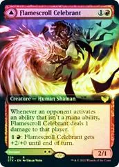 Flamescroll Celebrant & Revel in Silence [Extended Art Foil]