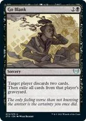 Go Blank [Foil]