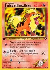 Blaine's Growlithe [1st Edition] #62