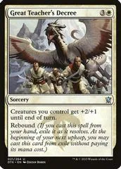 Great Teacher's Decree [Foil]