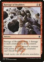 Barrage of Boulders [Foil] #100
