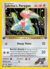 Sabrina's Porygon [1st Edition] #98