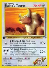 Blaine's Tauros [1st Edition] #64