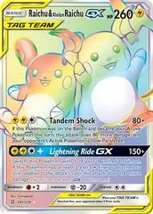 Raichu & Alolan Raichu GX #241