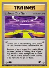 Saffron City Gym [1st Edition] #122