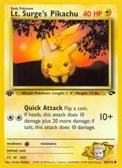 Lt. Surge's Pikachu [1st Edition] #84