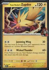Team Rocket's Zapdos [Stamped] #70