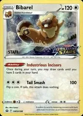Bibarel [Prerelease Staff] #SWSH188
