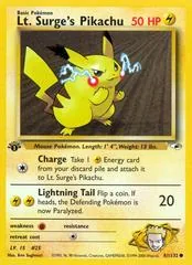 Lt. Surge's Pikachu [1st Edition] #81