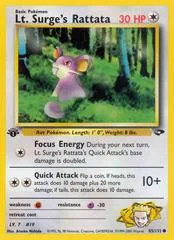 Lt. Surge's Rattata [1st Edition] #85