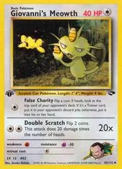 Giovanni's Meowth [1st Edition] #43