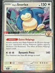Hop's Snorlax [EB Games] #117
