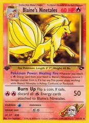 Blaine's Ninetales [1st Edition] #21