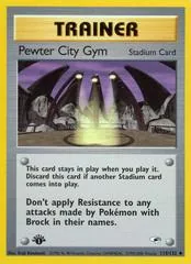 Pewter City Gym [1st Edition] #115
