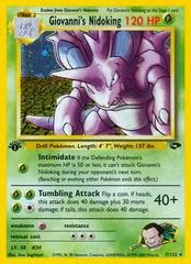 Giovanni's Nidoking [1st Edition] #7