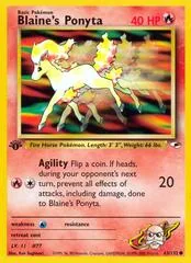 Blaine's Ponyta [1st Edition] #63