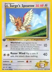 Lt. Surge's Spearow [1st Edition] #83