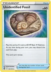 Unidentified Fossil [Reverse Holo] #165