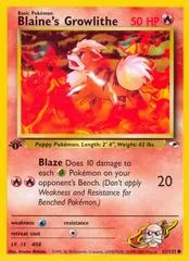 Blaine's Growlithe [1st Edition] #62