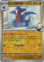 Cynthia's Gabite [Reverse Holo] #103