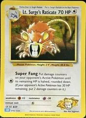 LT. Surge's Raticate #16