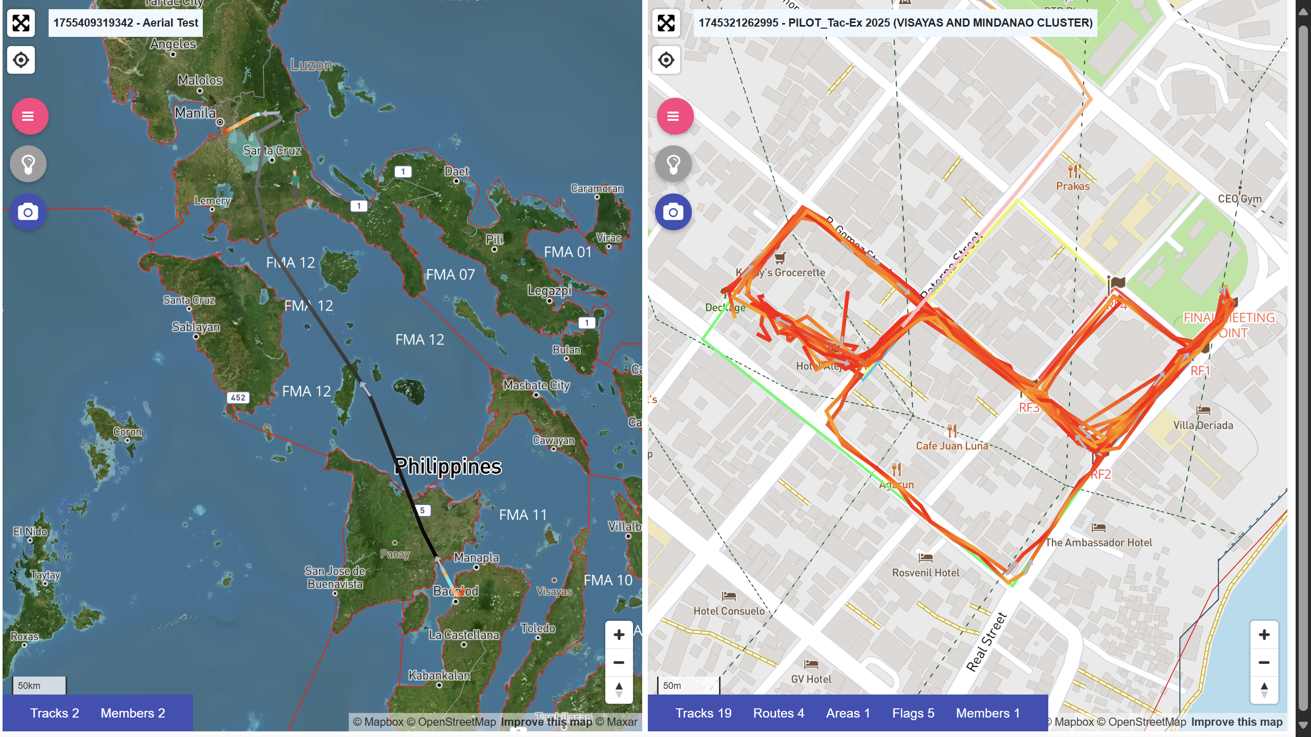Dynamic Mapping, Navigation, and Track Recording