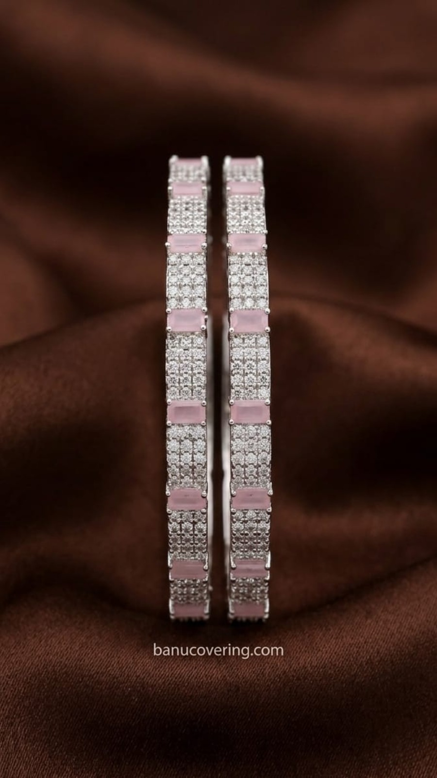 Rose Quartz AD Bangle