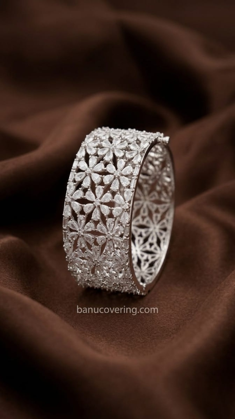 Floral Bloom AD Cuff Bangle 1