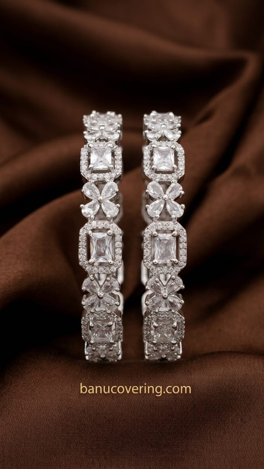 White Floral AD Bangle 1